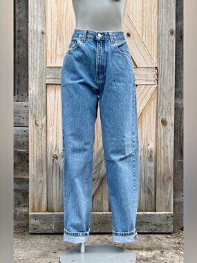Vintage Y2K Levis 560 Denim High Rise Loose Fit Straight Leg Blue Jeans~10~USA